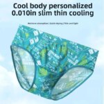 Calzoncillos de Seda de Hielo de Lujo, Ultrafinos y Transpirables, Pantalones Cortos Holgados para Hombres Jóvenes y de Talla Grande - Imagen 2