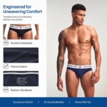 3 piezas de calzoncillos de algodón de cintura baja para hombre, ropa interior deportiva sin bragueta con bolsa en U, calzoncillos diarios sexys, elásticos y transpirables para hombre. - Imagen 5