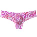 Calzoncillos Bikini Cheeky para Hombre, Ropa Interior Masculina, Calzoncillos Triangulares Transpirables con Bolsa 3D, Sin Costuras, Ajuste Elástico, Suaves al Contacto con la Piel, Secado Rápido - Imagen 4