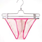 Calzoncillos de cintura baja para hombre, diseño a rayas transparentes, ropa interior suave, cómoda, transpirable, de secado rápido, 5 colores disponibles, S-XL - Imagen 5