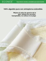 Braguitas de Algodón 100% Puro para Mujer, Cintura Media, Transpirables, Sin Costuras, Triangulares, Antibacterianas, para Us... - Imagen 2