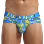 Ropa interior juvenil de malla de seda de hielo para hombres con bolsa convexa en U, calzoncillos finos transpirables de cintura baja disponibles en opciones de 3 piezas/2 piezas/1 pieza - Imagen 2