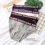 Ropa interior de algodón de alta elasticidad para hombre, pantalones triangulares de cintura baja, calzoncillos cómodos y tra... - Imagen 2