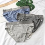 Ropa interior de algodón de alta elasticidad para hombre, pantalones triangulares de cintura baja, calzoncillos cómodos y tra... - Imagen 4