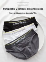 Calzoncillos Triangulares de Cintura Baja, Ropa Interior Deportiva Cómoda y Transpirable para Hombre, Nuevo Modelo Moderno, D...