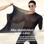 Conjunto de Ropa Interior Térmica para Hombre, Ultrafina, de Alta Elasticidad, Invisible, Pantalones Largos hasta los Tobillo...
