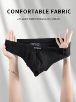 Calzoncillos Bikini Suaves para Hombre, Cintura Elástica Ancha, Bolsa de Soporte 3D, Ropa Interior Transpirable y Agradable para el Uso Diario - Imagen 3