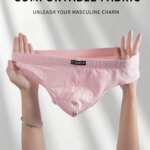 Calzoncillos Bikini Suaves para Hombre, Cintura Elástica Ancha, Bolsa de Soporte 3D, Ropa Interior Transpirable y Agradable para el Uso Diario