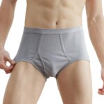 Ropa Interior Masculina de Talla Grande, Color Sólido, 100% Algodón, Cómoda, Transpirable, Holgada, Calzoncillos para Hombre - Imagen 3