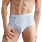 Ropa Interior Masculina de Talla Grande, Color Sólido, 100% Algodón, Cómoda, Transpirable, Holgada, Calzoncillos para Hombre