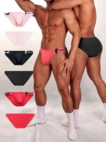 1/2/3 piezas de ropa interior de moda para hombre, calzoncillos transpirables y cómodos de modal, calzoncillos sexys para hombre, calzoncillos deportivos de talle bajo - Imagen 3