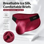 1/2/3 unidades. Nuevos calzoncillos de algodón mercerizado de alta calidad para hombre, ultrafinos, transpirables, suaves y sedosos, ideales para el gimnasio, el uso diario y como ropa interior. - Imagen 5