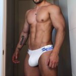 1/2/3/4 Uds. Artículo novedoso de verano, calzoncillos para hombre, pantalones triangulares de horquilla alta, Bikini de tela de algodón, ropa interior con banda elástica a rayas azul marino - Imagen 3