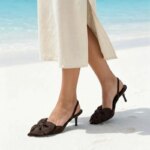 Tacones de Punta Puntiaguda con Tira Trasera para Mujer, Decoración de Lazo, Sandalias de Tacón Alto para Verano, Elegantes Zapatos de Fiesta de Diseñador - Imagen 6