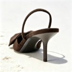 Tacones de Punta Puntiaguda con Tira Trasera para Mujer, Decoración de Lazo, Sandalias de Tacón Alto para Verano, Elegantes Zapatos de Fiesta de Diseñador - Imagen 3