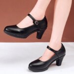 Zapatos de Tacón Fino de Moda para Mujer, Zapatos Casuales de Talla Grande para Mujer, Tacones Elegantes para Mujer
