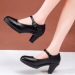 Zapatos de Tacón Fino de Moda para Mujer, Zapatos Casuales de Talla Grande para Mujer, Tacones Elegantes para Mujer - Imagen 5