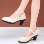 Zapatos de Tacón Fino de Moda para Mujer, Zapatos Casuales de Talla Grande para Mujer, Tacones Elegantes para Mujer - Imagen 4