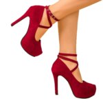 Zapatos de tacón alto con punta afilada y hebilla, de diseño moderno, con tacón grueso, para mujer, nueva colección de primavera, disponibles en tallas grandes, con tacón bajo, zapatos de un solo pie. - Imagen 5
