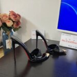 Zapatos de Tacón Alto con Punta Abierta para Mujer, Sandalias de Verano para Exteriores, Estilo Stiletto, de Lujo, de Diseñador, de Charol - Imagen 2