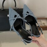Eilyken, estilo callejero, zapatos de tacón sexis con hebilla y correa para mujer, zapatos de tacón alto finos con punta estrecha, zapatos con talón descubierto para fiesta y banquete - Imagen 2