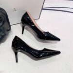 Zapatos de Tacón Alto Negros y Elegantes con Suela Delgada de 6cm, 8cm y 10cm, Estilo Clásico para Oficina, Zapatos de Trabajo Negros para Mujer, Tallas Grandes hasta 43 - Imagen 6