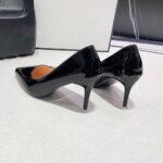 Zapatos de Tacón Alto Negros y Elegantes con Suela Delgada de 6cm, 8cm y 10cm, Estilo Clásico para Oficina, Zapatos de Trabajo Negros para Mujer, Tallas Grandes hasta 43 - Imagen 5