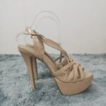 LOSLANDIFEN 2026 NUEVAS Sandalias de Tacón Alto con Plataforma de 14CM, Sandalias Sexys con Correa en el Tobillo, Punta Abierta, Estilo Gladiador, para Vestido de Fiesta, Zapatos de Mujer, Talla Grande 44 - Imagen 3