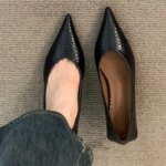 Nuevos Zapatos de Tacón Alto de Diseño con Punta en Pico para Mujer, Elegantes Vestidos, Zapatos de Fiesta, Tacones de Aguja Cómodos de Corte Bajo - Imagen 4