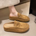 Sandalias Birkent para Mujer, Primavera 2026, Tacón Grueso, Casuales, de Media Planta, Fáciles de Poner, Tipo Mule, Cómodas - Imagen 2