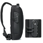 Bolso cruzado Usb para hombre, bolsos de hombro antirrobo, riñonera Oxford impermeable, bandolera de viaje corta multifunción, paquete de pecho - Imagen 5