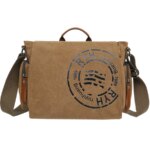 Maletines de gran capacidad, bolsos de viaje para hombre, bolsos de hombro de fin de semana con estampado de lona, bolsos de mensajero multifuncionales con solapa - Imagen 6