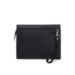 Bolsos de mano de cuero PU negro para hombre, carteras, bolso tipo sobre, bolso de negocios para hombre, bolsos de mano para teléfono, bolsos de diseñador para hombre, bolsos de pulsera - Imagen 5