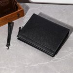 Bolsos de mano de cuero PU negro para hombre, carteras, bolso tipo sobre, bolso de negocios para hombre, bolsos de mano para teléfono, bolsos de diseñador para hombre, bolsos de pulsera - Imagen 4