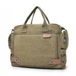 Bolsos cruzados de marca para hombre, bolsos de hombro de lona para hombre, bolsos de mensajero para niño, bolsos de hombre para viaje, bolso grande informal gris - Imagen 2