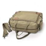 Bolsos cruzados de marca para hombre, bolsos de hombro de lona para hombre, bolsos de mensajero para niño, bolsos de hombre para viaje, bolso grande informal gris - Imagen 3