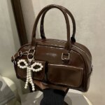 Bolso de Gran Capacidad para Viajes, Nuevo Estilo Invierno 2025, Bolso de Hombro/Axilar, Alto Valor Estético, Bolso Boston/Bo...