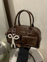 Bolso de Gran Capacidad para Viajes, Nuevo Estilo Invierno 2025, Bolso de Hombro/Axilar, Alto Valor Estético, Bolso Boston/Bo...