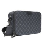 Bolso cruzado a cuadros de lujo para hombre, bolsos de hombro cuadrados de diseño a la moda para hombre, bolsos cruzados con doble capa, bolso para hombre - Imagen 5