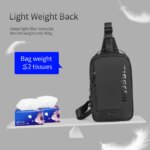 Bolso de pecho Tigernu para hombre, bolso de hombro de estilo moderno para hombre, bolso para IPad de 9,7 pulgadas, bolso cruzado informal para hombre, Mini bolsos ligeros - Imagen 3