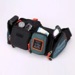 Riñonera de cintura para hombre, riñonera para cadera, riñonera para el pecho, multiusos, para viaje, escalada, impermeable, de nailon, bandoleras cruzadas para hombre - Imagen 4