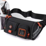 Riñonera de cintura para hombre, riñonera para cadera, riñonera para el pecho, multiusos, para viaje, escalada, impermeable, de nailon, bandoleras cruzadas para hombre