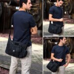 Bolso de hombro para ordenador portátil de 14 pulgadas, bolsos deportivos para hombre, mochila individual táctica para hombre, bolso de mensajero Molle para documentos A4 - Imagen 2