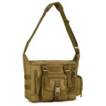 Bolso de hombro para ordenador portátil de 14 pulgadas, bolsos deportivos para hombre, mochila individual táctica para hombre, bolso de mensajero Molle para documentos A4 - Imagen 3