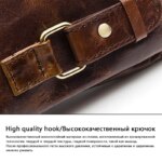 WESTAL  riñonera hombre  bolso de cintura Fanny Hombres de La Moda de Cuero Genuino de la bolsa Bolso riñonera deporte funda movil cinturon mochila bandolera cruzada hombre bolso de pierna para hombre mensajero Bolsas - Imagen 3