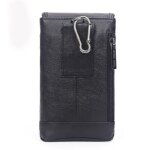 Funda para Teléfono Móvil para Hombre, Bolsa de Cintura, Bolso de Cuero Vacuno, Bolsa de Cintura con Gancho, Bolsa de Cintura Casual de Cuero Genuino - Imagen 3