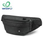 Riñonera WATERFLY para hombre y mujer, riñonera grande resistente al agua para senderismo, bolso de hombro tipo bandolera para correr y caminar