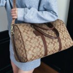 Bolsa de Viaje Grande Tipo Duffel para Escapadas de Fin de Semana, Bolsa de Lona con Monograma para Viajes de Negocios, Gimnasio o Pernoctaciones - Imagen 6
