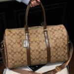 Bolsa de Viaje Grande Tipo Duffel para Escapadas de Fin de Semana, Bolsa de Lona con Monograma para Viajes de Negocios, Gimnasio o Pernoctaciones
