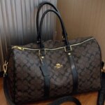 Bolsa de Viaje Grande Tipo Duffel para Escapadas de Fin de Semana, Bolsa de Lona con Monograma para Viajes de Negocios, Gimnasio o Pernoctaciones - Imagen 2
